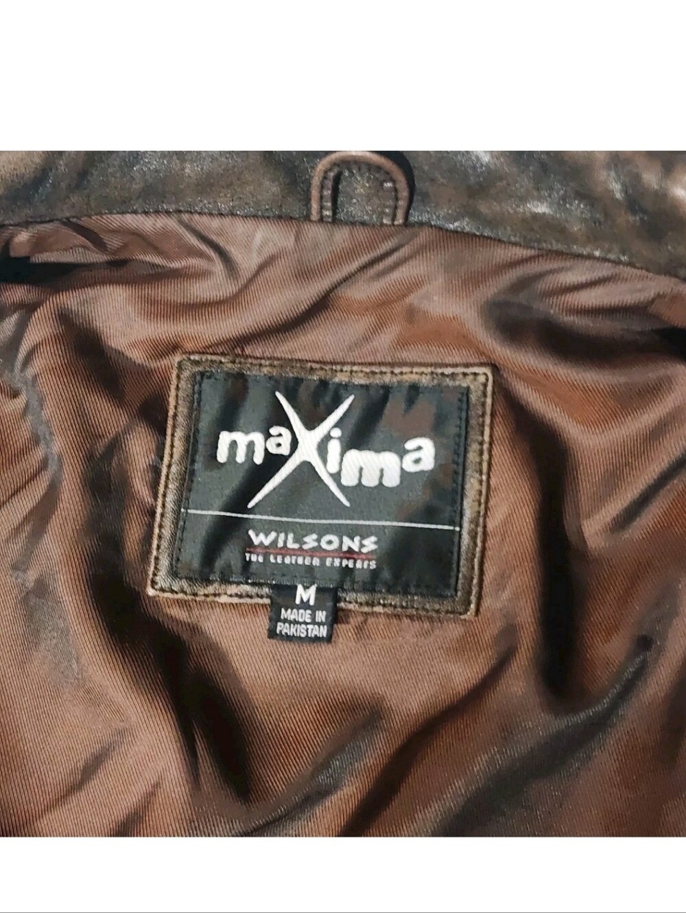 Vintage Wilson's Brown Leather Jacket Women's M Medium Soft Faded Blazer Western - Picture 10 of 11
